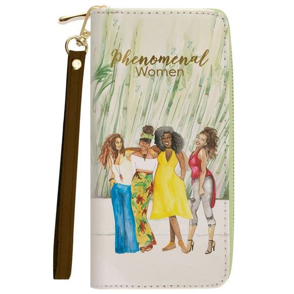 African American Expressions Long Clutch Wallet | Phenomenal Women 2 - Picture 1 of 2